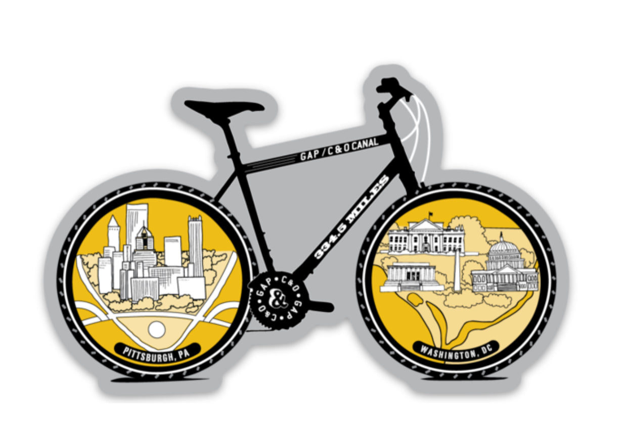 GAP/C&O Canal Bike Magnet 4 inch