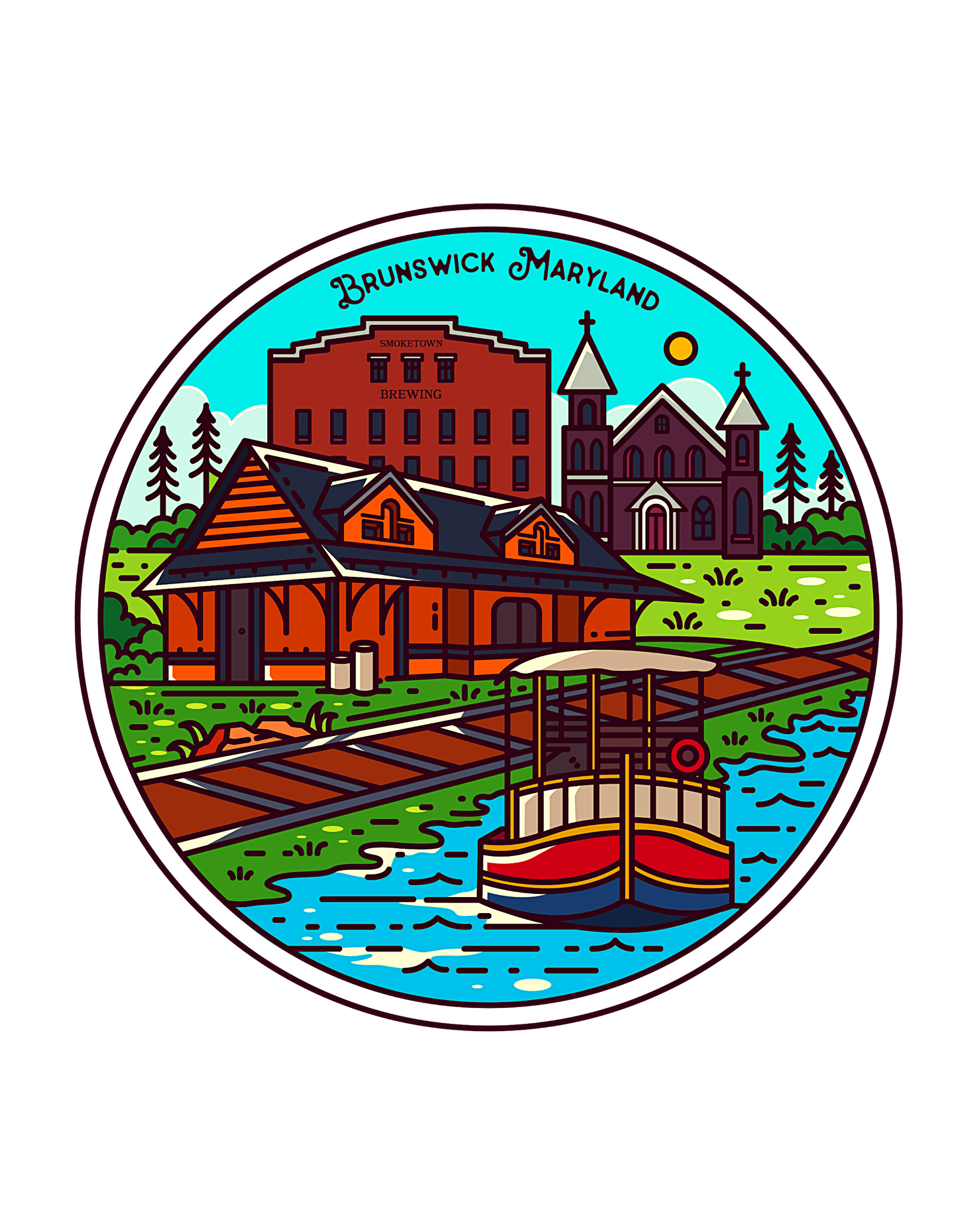Brunswick Maryland Sticker