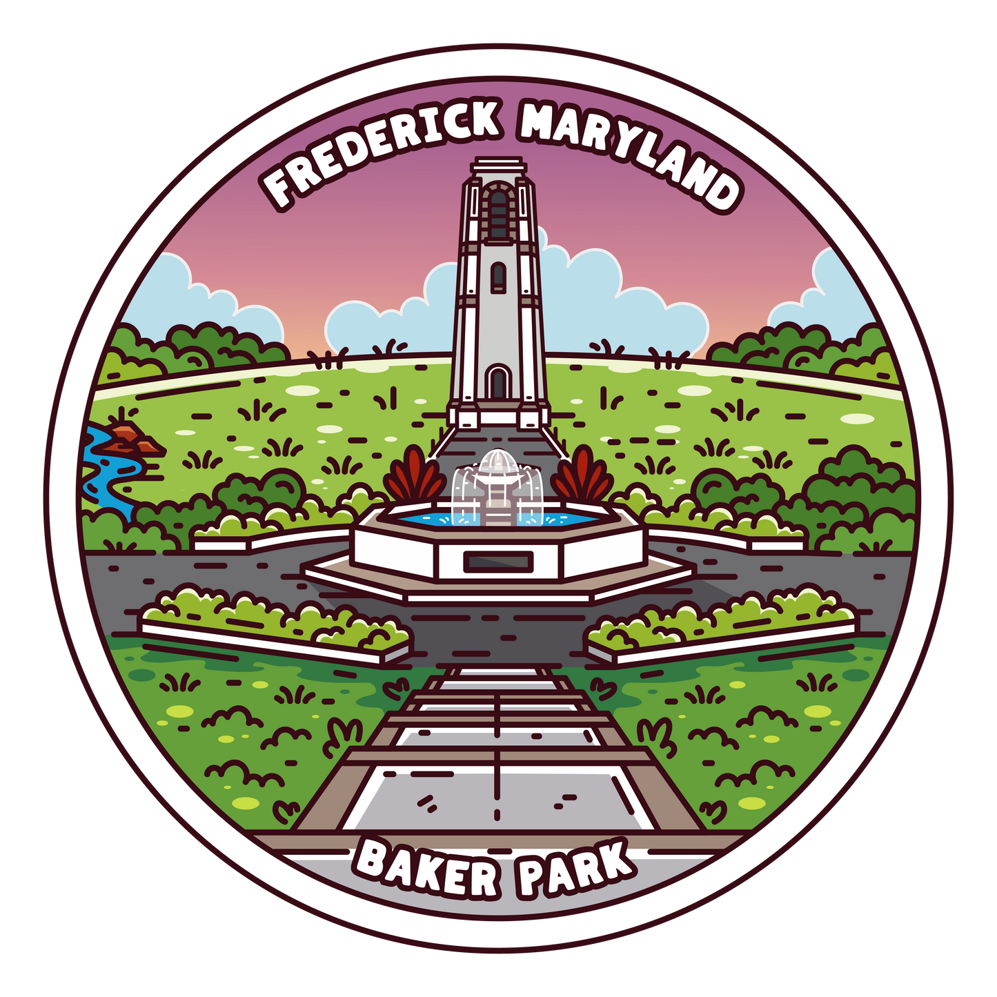 Frederick Baker Park Sticker
