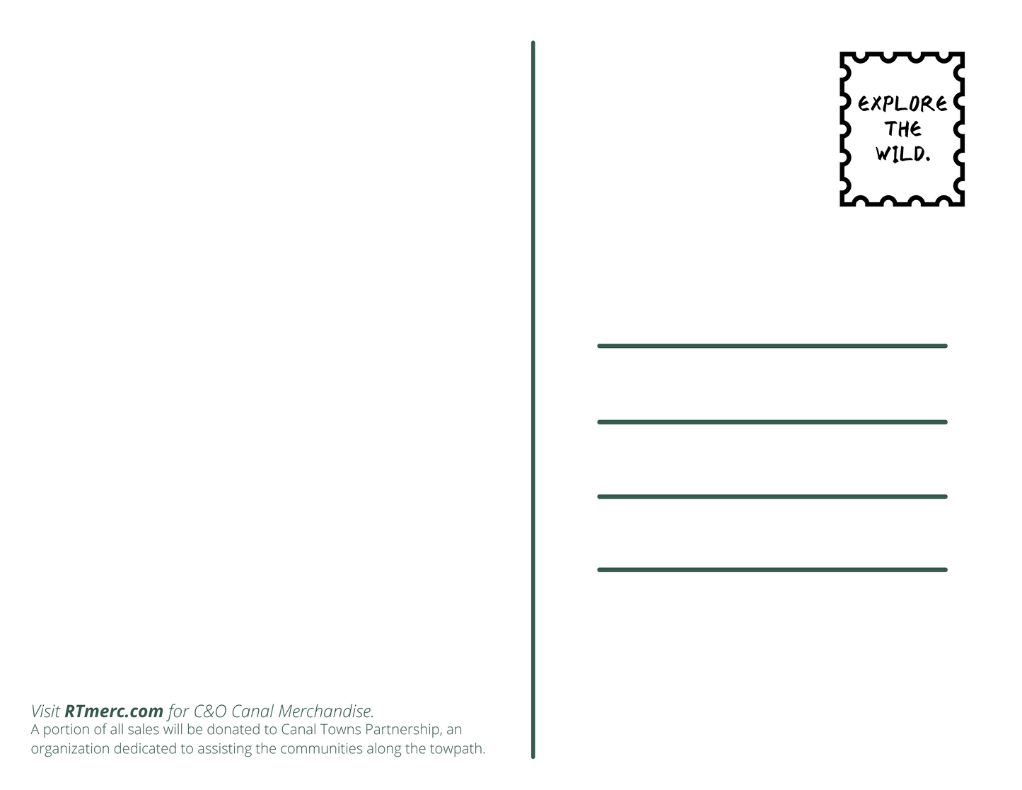 C&O Canal Williamsport Postcard