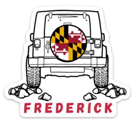 Frederick Jeep Sticker