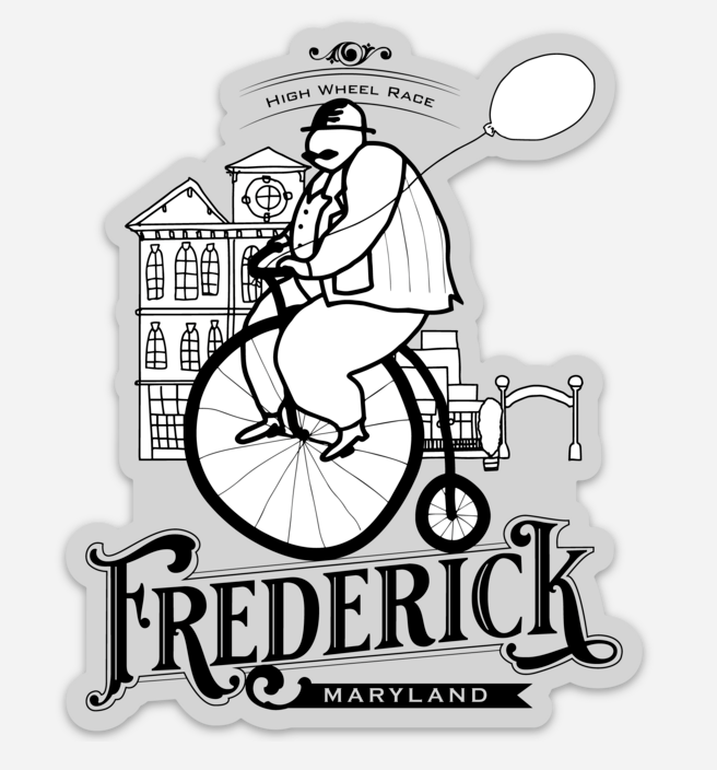 High Wheel Race Sticker