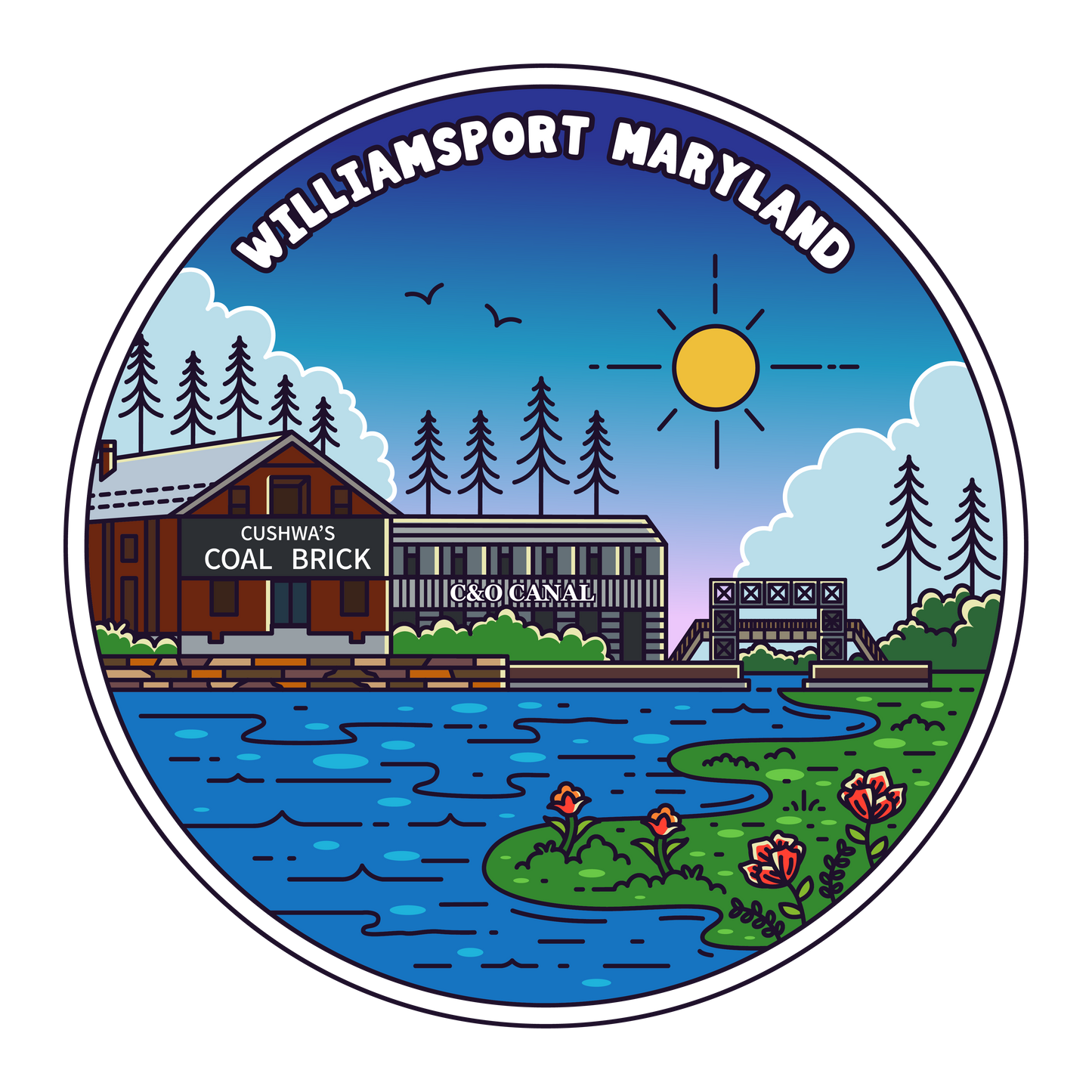 Williamsport Maryland Sticker