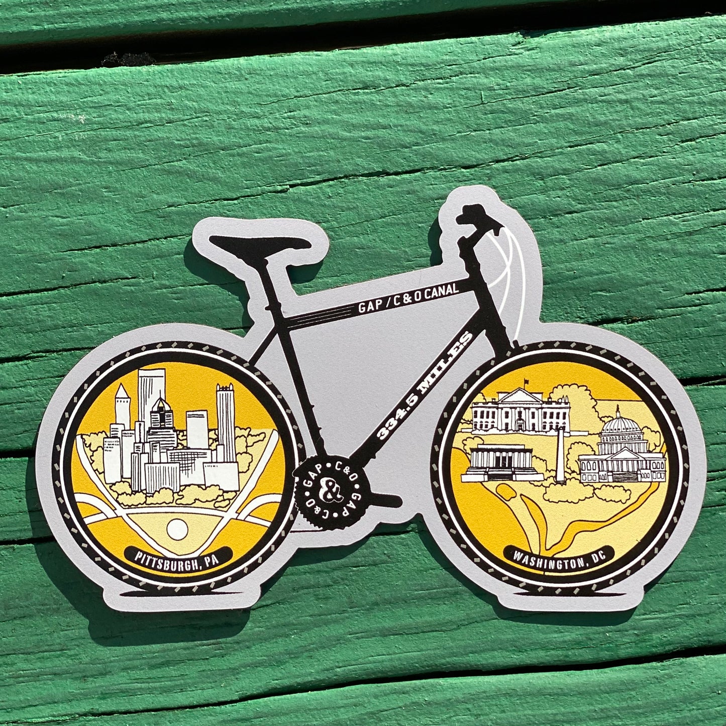 GAP/C&O Canal Bike Magnet 4 inch
