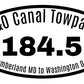 C&O Canal Towpath Car Magnet 184.5