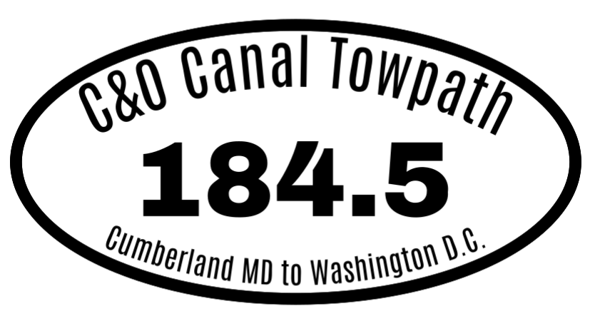C&O Canal Towpath Sticker 184.5