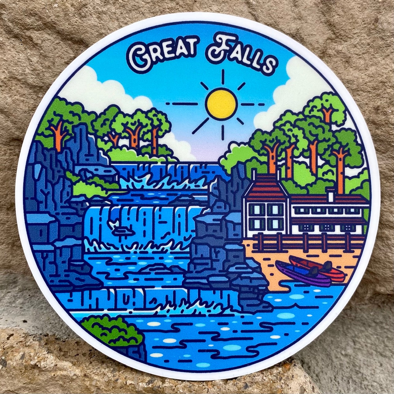 Great Falls Sticker