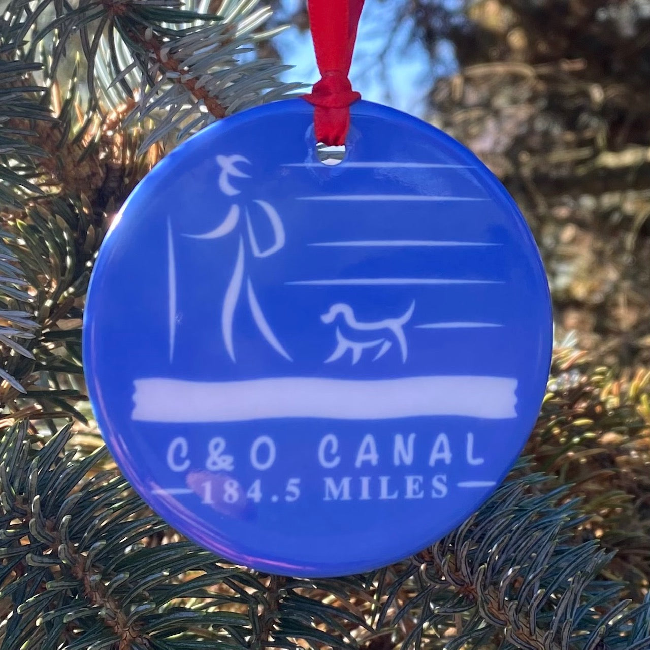 C&O Canal Towns Ornament - Hiker