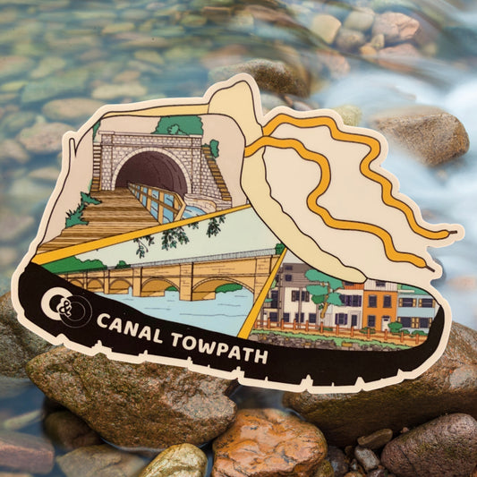 C&O Canal Hiking Boot Sticker