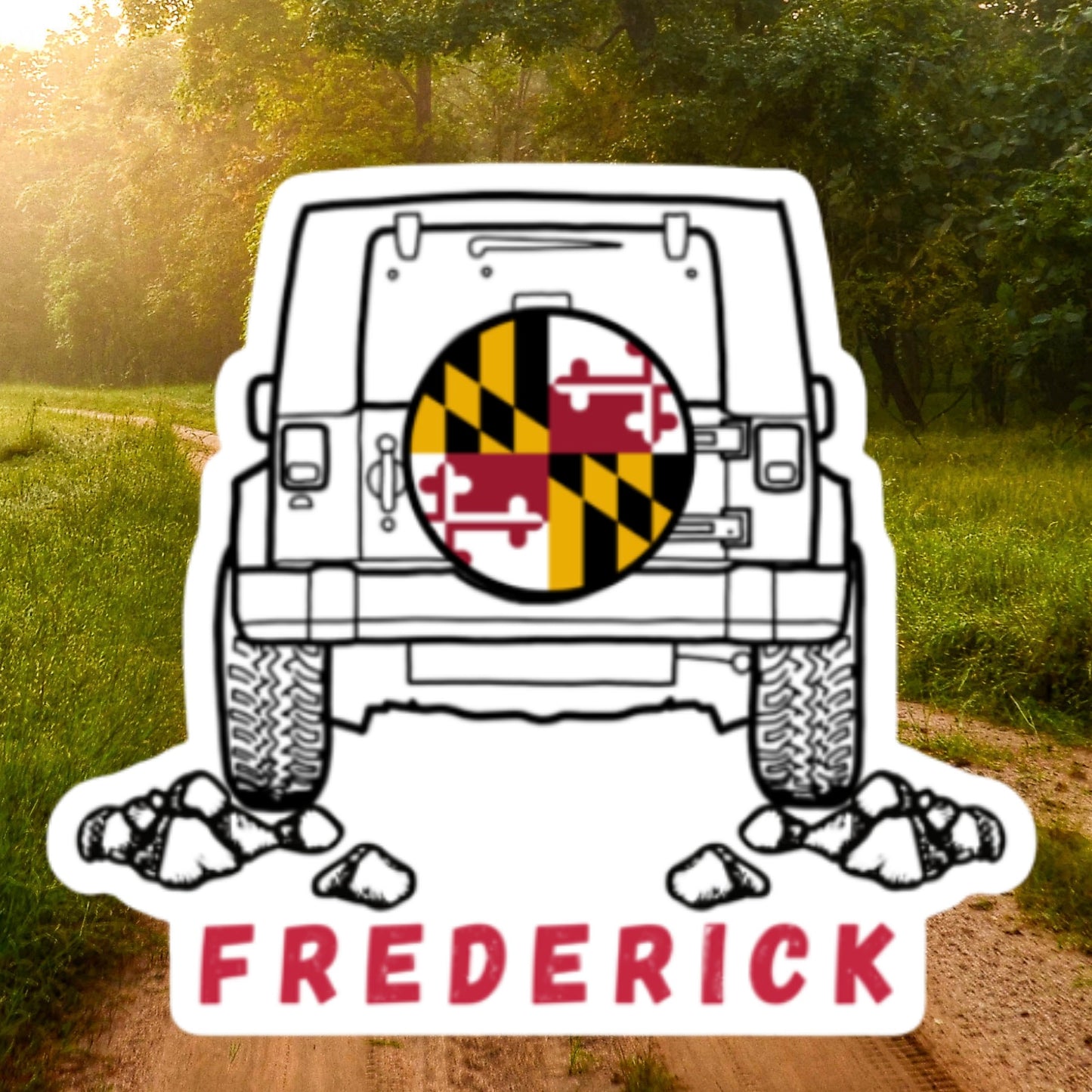Frederick Jeep Sticker